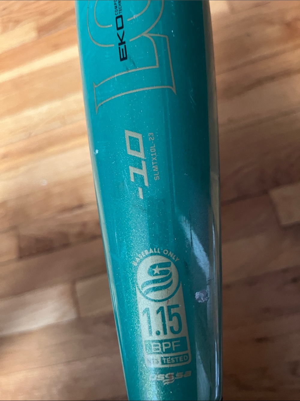 Youth USSSA Teal Baseball Bat - Louisville Slugger - Picture 5 of 5